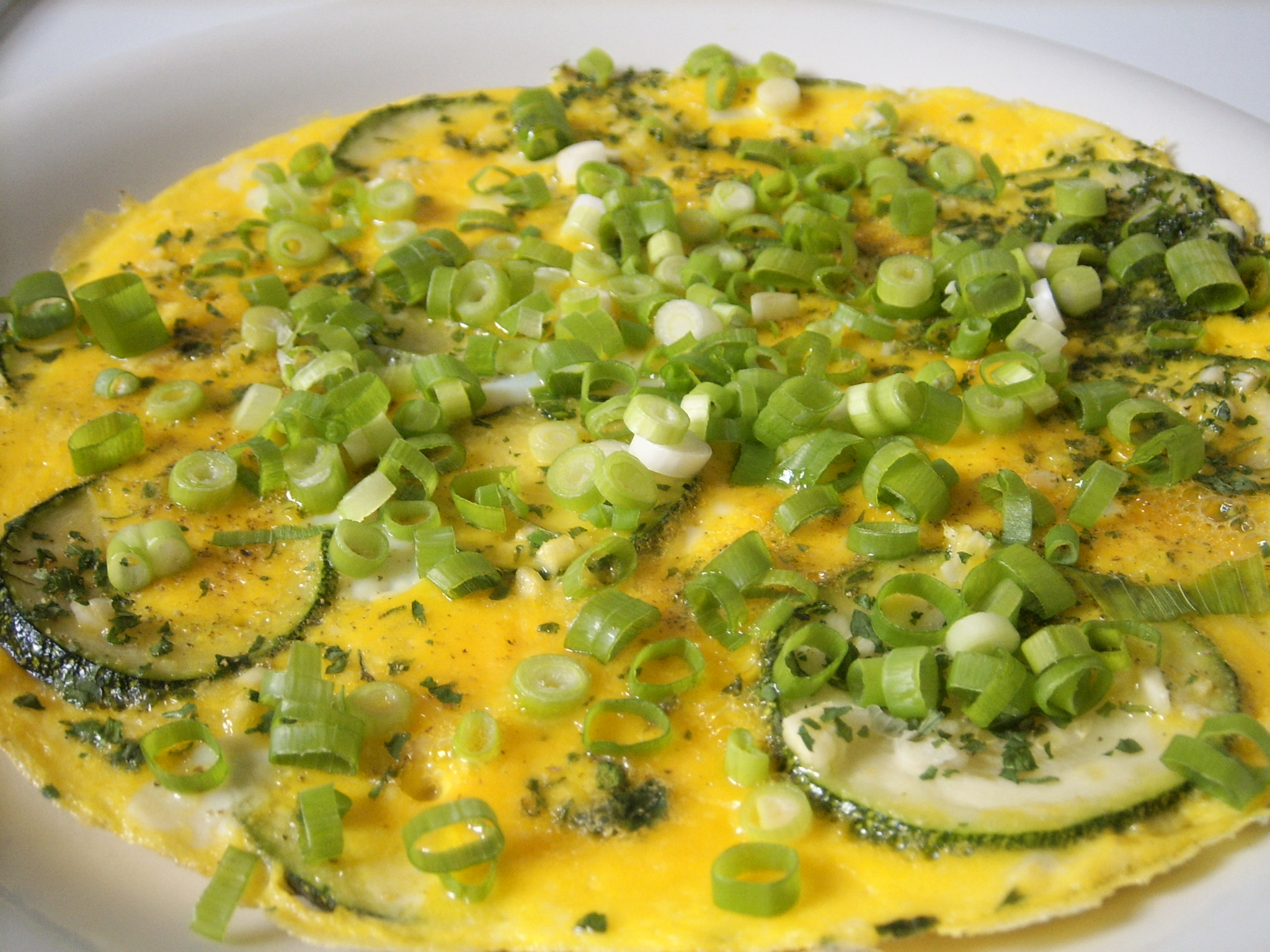 Courgette omelet